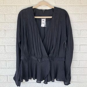 Express Dress wrap front top